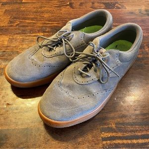 Nike Mens Lunarlon Wingtip Suede Spikeless Golf Shoe Sneaker Size 11.5